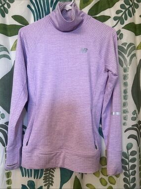 New Balance Lavender Lightweight Performance Turtleneck